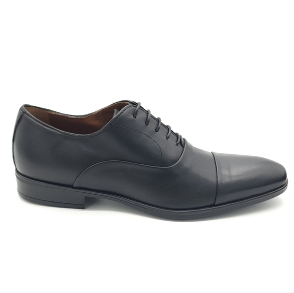 Bruno Magli Locascio Black Nappa Leather Cap Toe Oxford BM1LOCA0P Size 7.5 M - Picture 2 of 10